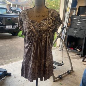 Grey and white with design